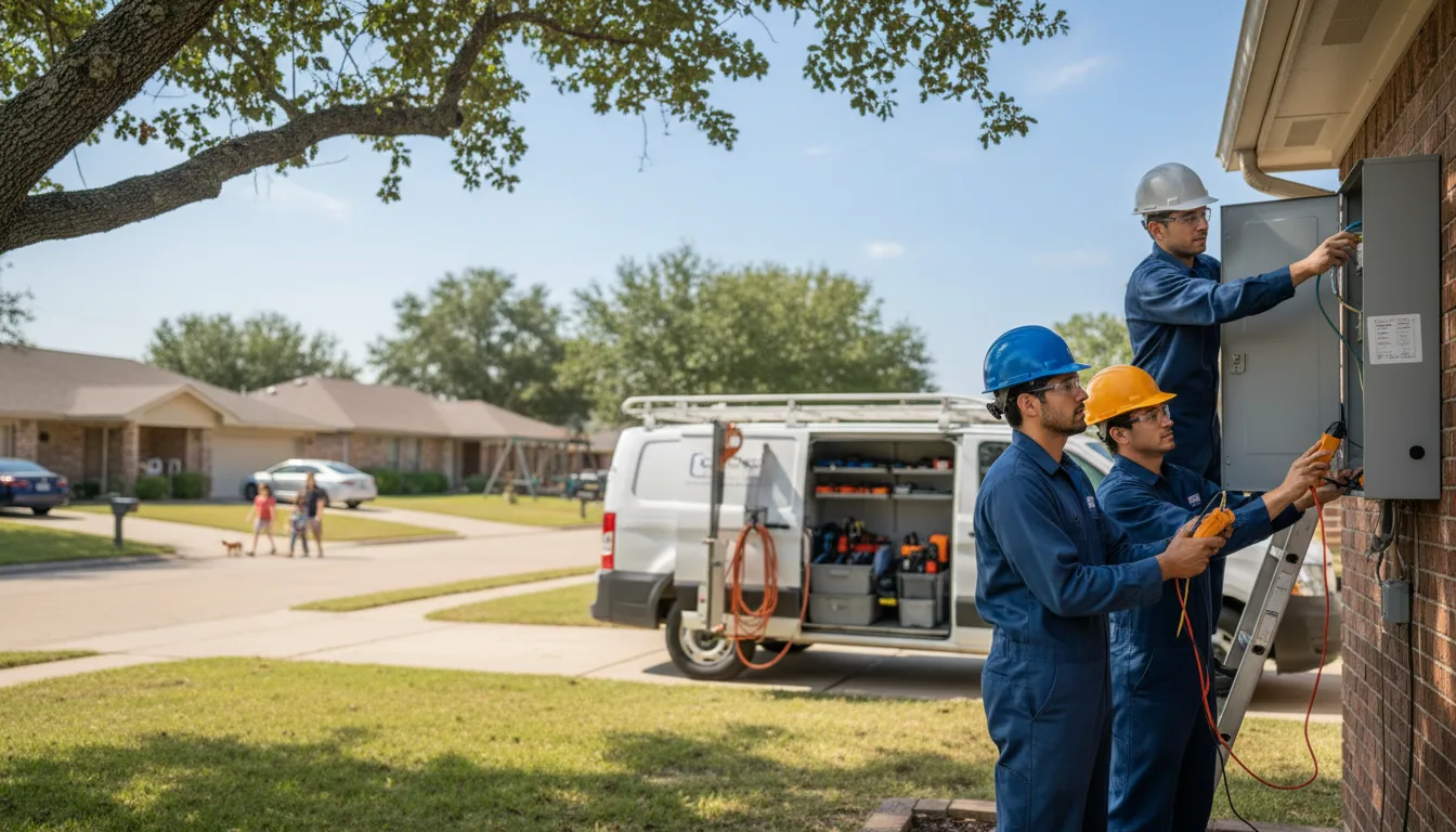 Certified electrician providing emergency electrical services in Tupelo, AR